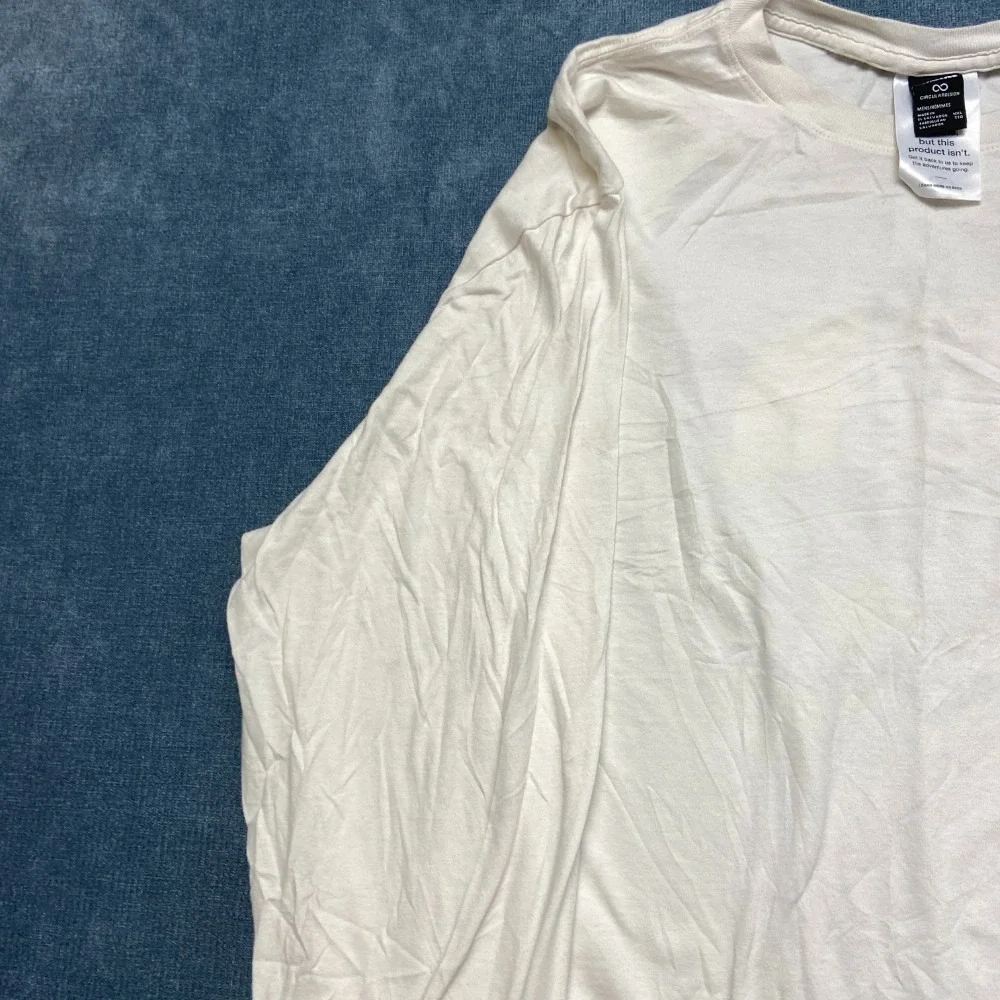 The North Face Never Stop Exploring Shirt Mens 2XL White Crew Neck Regular Fit